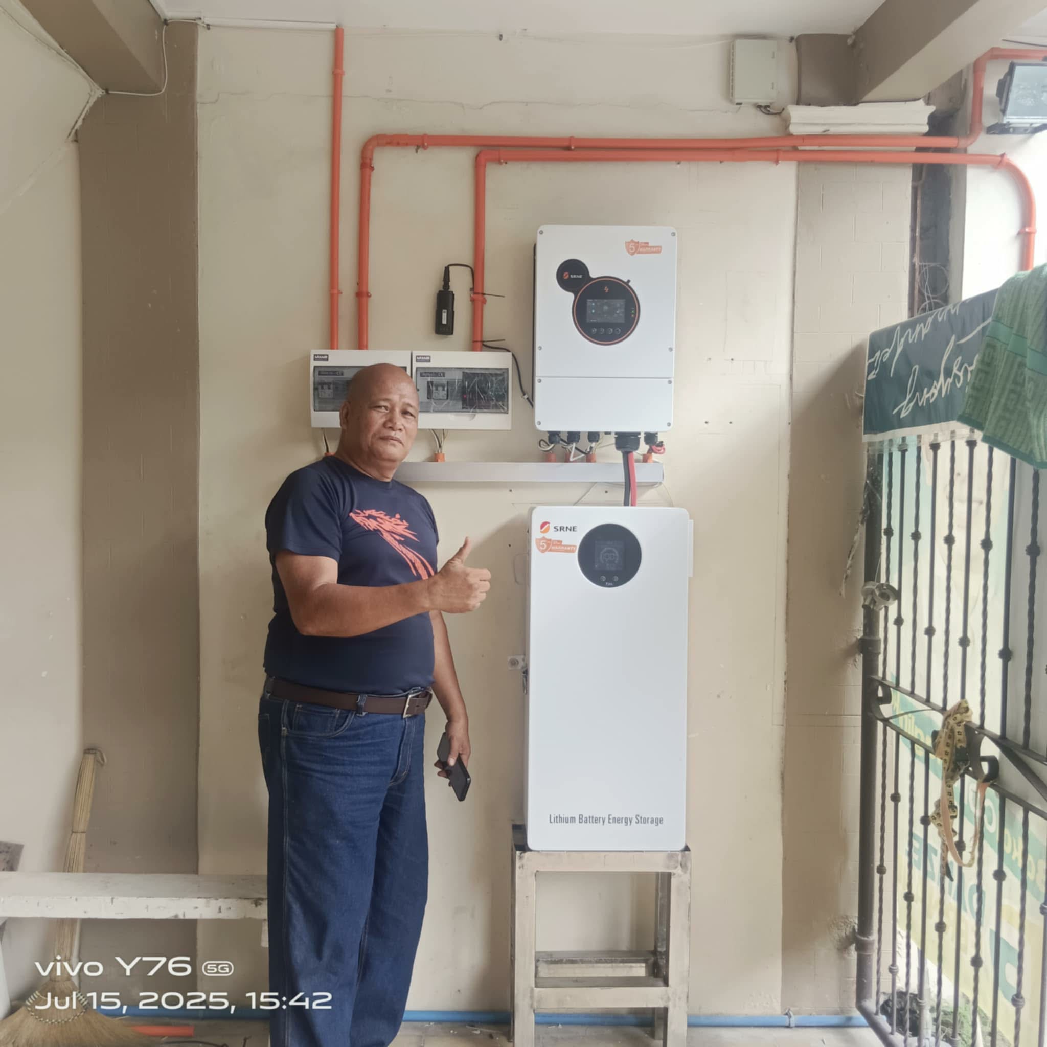 Lithium battery energy storage installation