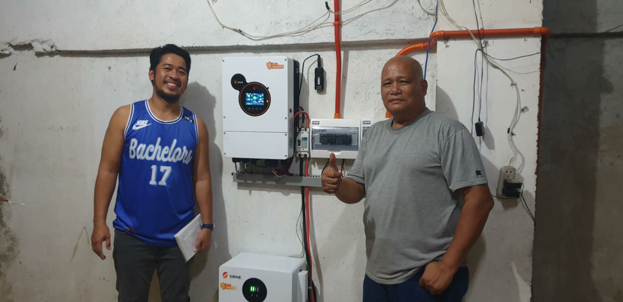 SRNE hybrid inverter installation