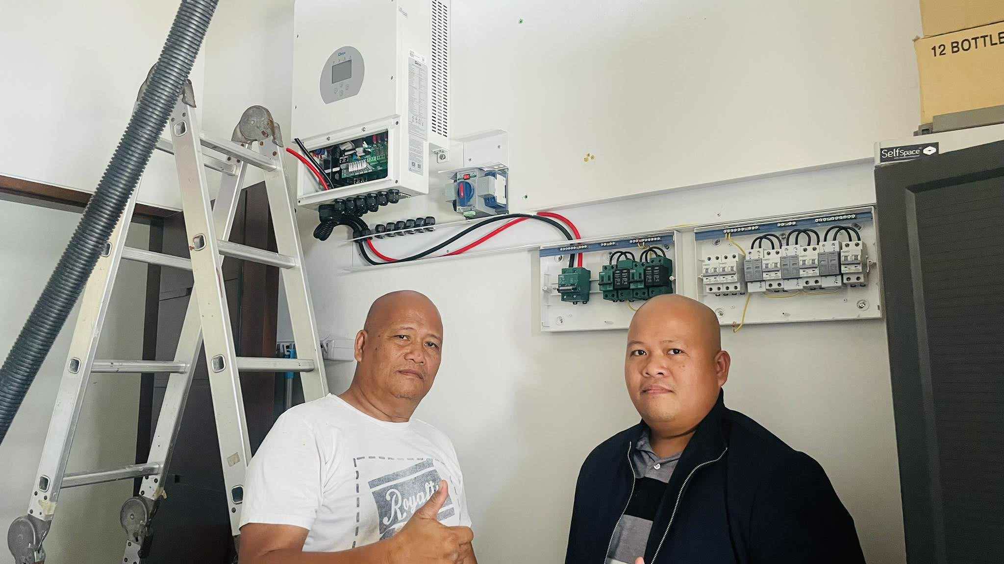 Solar electrical panel and inverter